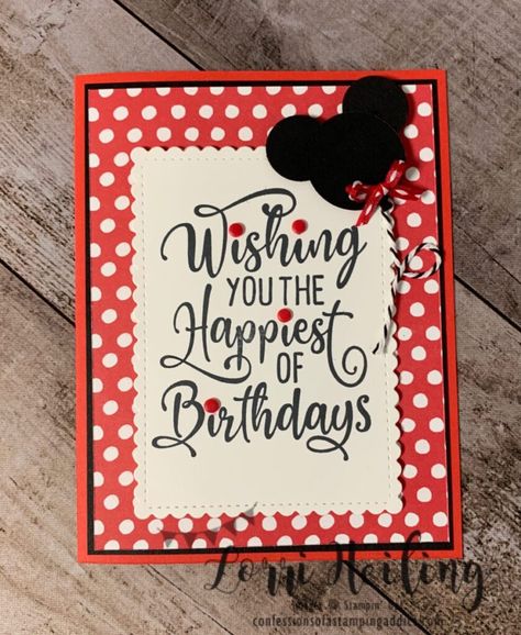 Disney Birthday Card, Disney Card, Disney Gift Card, Happiest Of Birthdays, Disney Cards, Birthday Stamps, Disney Gift, Disney Birthday, Kids Birthday Cards