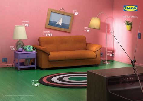 Ikea Turned the Living Rooms From Simpsons, Stranger Things and Friends Into Perfect Ads – Adweek Ikea Uae, Ikea Ad, Friends Apartment, Ikea Catalog, Ikea Living Room, Ikea Store, Beige Sofa, Stranger Things Aesthetic, Homer Simpson