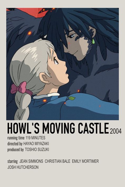 Howls Moving Castle Poster, Howl Movie, Howl's Moving Castle Poster, Anime Keychains, Studio Ghibli Poster, Poster Diy, Disney Animated Movies, Howl’s Moving Castle, Film Poster Design