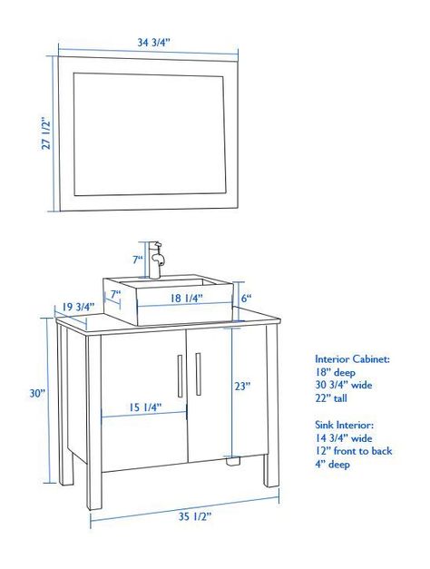 Plan Your Bathroom By The Most Suitable Dimensions Guide - Engineering Discoveries Bathroom Vanity Height, Vanity Height, Vessel Sink Bathroom Vanity, Standard Bathroom, Vessel Sink Vanity, Bathroom With Makeup Vanity, Cabin Bathroom, Bathroom Dimensions, Condo Remodel