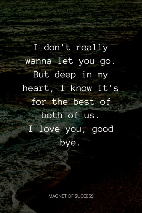 When you love someone, let them go Good Bye Love Quotes Letting Go, When Someone Lets You Go, If Someone Truly Loves You Quotes, Quotes To Leave Someone, I Love You Good Bye Quotes, Letting Go Love Quotes, When Someone Loves You Quotes, Letting Go Quotes Love, Someone Leaves You Quotes