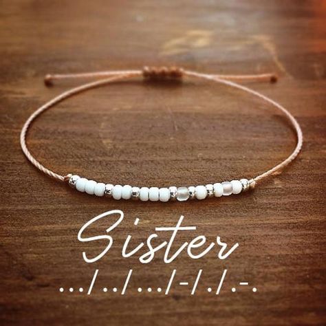 Adjustable Bracelet Diy, Friend Bracelet, Diy Collier, Armband Diy, Morse Code Bracelet, Pola Gelang, Bracelet Friendship, Personalized Bracelet, Morse Code