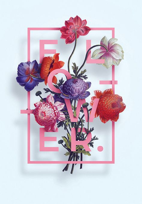 Floral Posters Series by Aleksandr Gusakov - floral posters that include typography. Very beautiful. #design #typography www.agencyattorneys.com Poster Grafico, Flower Text, Inspiration Typographie, Typographie Inspiration, Floral Typography, Desain Editorial, Illustration Blume, Fleur Design, Plakat Design