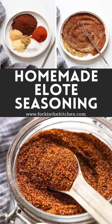 Elote Seasoning Recipe, Veggies Tacos, Everything But The Elote Seasoning, Elote Seasoning, Elote Recipe, Fajita Seasoning Recipe, Fajita Spices, Homemade Dry Mixes, Homemade Fajita Seasoning