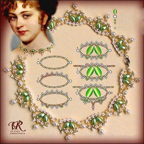 Бисер Twin, Motifs Perler, Beaded Necklace Patterns, Pola Gelang, Gelang Manik, Beaded Jewlery, Necklace Tutorial, Beaded Jewelry Tutorials, Necklace Patterns