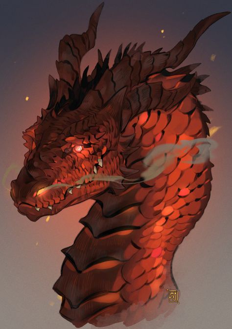 Fire Lizard Fantasy Art, Dragon Egg Drawing, Dragon Scales Drawing, Armoured Dragon, Fire Wyvern, Fire Dragon Art, Red Dragon Art, Amber Dragon, Fire Lizard