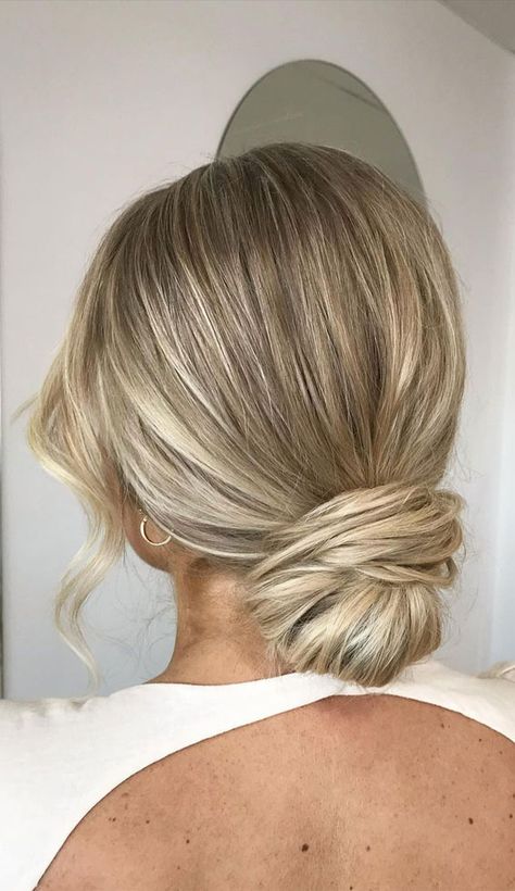 chic updos, updos, updo hairstyle, cute updo, simple updo, chignon, high updo Up Do Hairstyles Bridesmaid, Bridesmaid Hairstyles Updo Medium Length, Veil And Bun, Simple Bridesmaid Updos, Blonde Bride Hair Updo, Bridesmaid Hairstyle Updo, Bridal Blonde Hair Updo, Simple Wedding Up Do, Hair Updos Bridesmaid