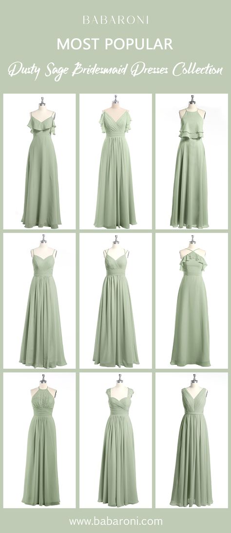 SKU: BABARONI Color: Dusty Sage Price: Under $99.00 Size: All Sizes Available  Dusty sage is our best selling color because it is so young and dynamic!  #babaroni #wedding #2020wedding #weddings #bridesmaid #bridesmaiddress #bridesmaidgown #bridesmaidgowns #bridesmaiddrsses #bridesofhonor #chiffondress #longdress #dreamdress #longgown #chiffongown #beautifuldress #dreamdresses #dreamwedding #lacedress #chiffondress #babaronidress #dreamdresses #dustysagecolordress #sagedress Sage Color Dress, Sage Green Wedding Colors, Bridesmaid Dresses Dusty Sage, Mint Green Bridesmaid Dresses, Sage Bridesmaid Dresses, Sage Green Bridesmaid Dress, Green Wedding Colors, Dusty Sage, Sage Wedding