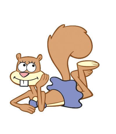 Sandy the Squirrel Sandy The Squirrel, Sandy Squirrel, Cartoon Character Clipart, White Board Drawings, Tommy Pickles, Silhouette Patterns, Cartoon Silhouette, Spongebob Pics, Character Clipart