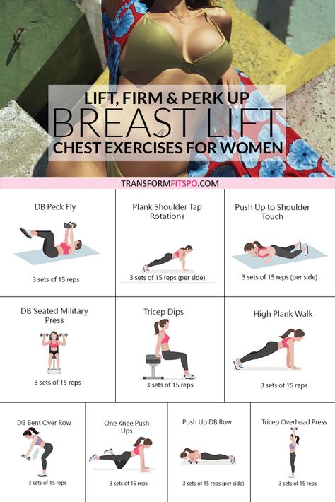 #breastlift #chestexerisesforwomen #womensexercises #femalefitness # This exercise combines arms, chest and back exercises for women. It is designed to tone and strengthen these muscles and consequently lift your breasts. Breast Exercise, Fitness Before After, Exercise Regimen, Breast Lift Exercise, Kiat Diet, Latihan Dada, Back Workout Women, Ab Workout Plan, Reps And Sets