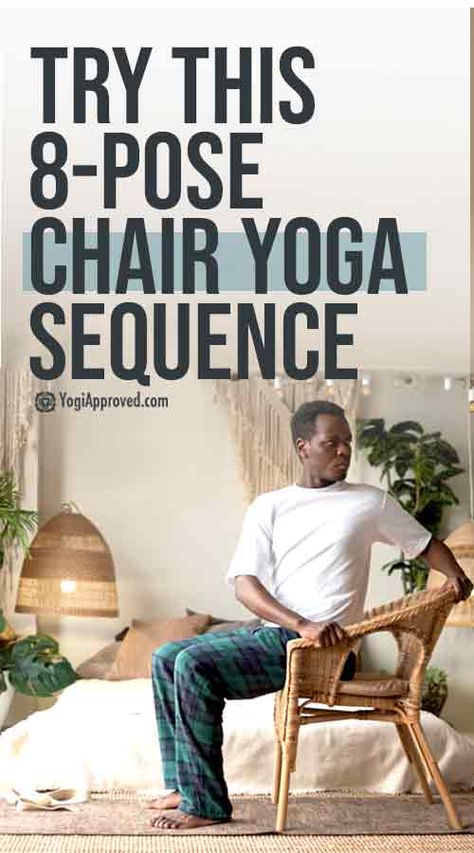 Gentle Seated Yoga Sequence, Beginners Yoga Sequence, Exercise For Elderly Senior Fitness Chair Yoga, Seated Yoga Sequence, Chair Yoga Sequence For Seniors, Chair Yoga For Men, Yoga For Disabled People, Elderly Yoga, Senior Chair Yoga