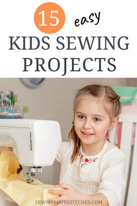 Easy kids sewing projects. Super simple and fun sewing projects for kids. Includes free pattern for simple toys, felt friends, clothes, dolls, blankets, pillow, bags and many other fat quarter projects for beginner children. Preschool Sewing Projects, Free Begginer Sewing Patterns, Very Easy Sewing Projects For Beginners, Basic Sewing Patterns For Beginners, Sewing Patterns Beginner Easy Projects, Sewing Patterns For Kids Free, Simple Sewing Patterns For Kids, Learn To Sew Projects, Kid Friendly Sewing Projects