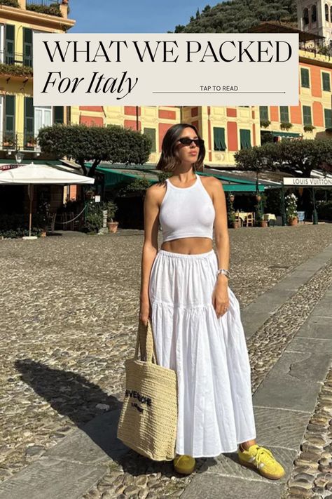 Wedding Vacation Outfit, Outfits For Italy Summer, Italian Vacation Outfit, Italy Spring Outfits, Summer In Italy Outfits, Italy Summer Fashion, Summer Outfits Italy, Pack For Italy, Italy Aesthetic Outfit