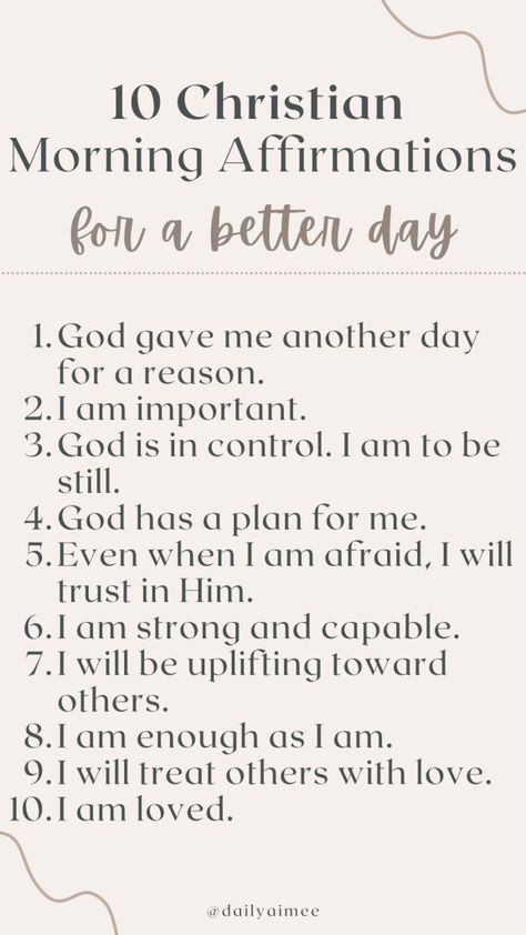 Biblical Affirmations, Emotionally Healthy, Christian Affirmations, Bible Journal Notes, A Morning Routine, Gratitude Affirmations, Get Closer To God, Affirmations For Women, Bible Motivation