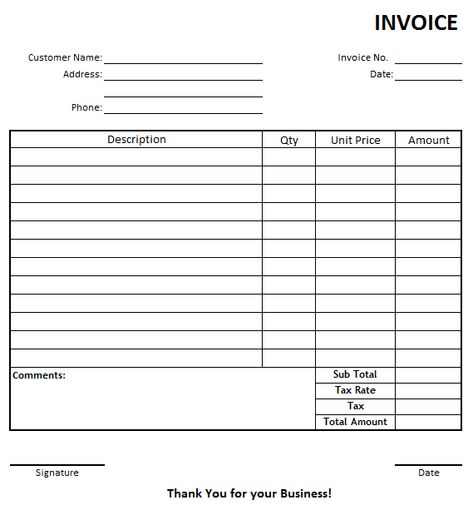 Free printable blank invoice template designs in MS word and excel format is here. These fillable sales, service and business invoices are easy to print. Organisation, Invoice Format In Excel, Small Business Printables, Free Receipt Template, Invoice Format, Invoice Design Template, Invoice Template Word, Printable Invoice, Fillable Forms