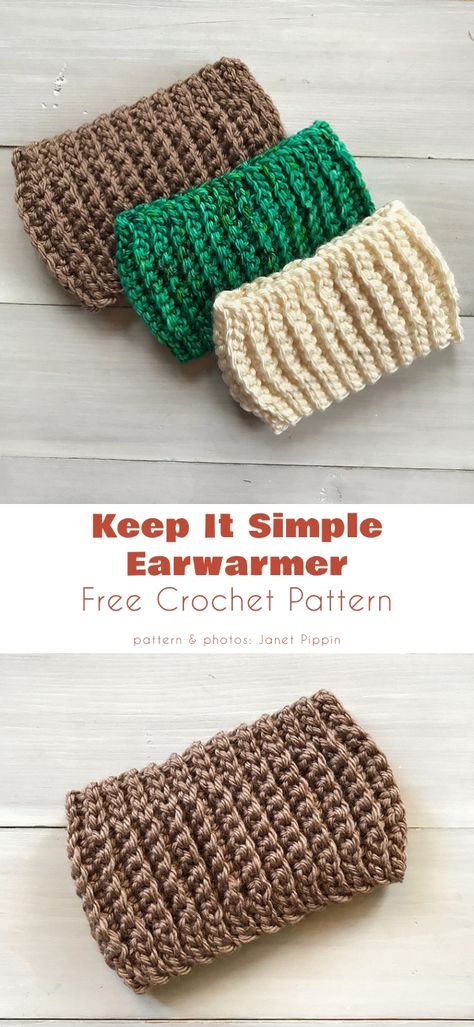 The Easiest Earwarmer Ever, Free Crochet Patterns Knit Or Crochet Headbands, Quick And Easy Crochet Ear Warmers, Crocheted Headbands Free Patterns Easy, Simple Crochet Headband Pattern Free, Crocheted Ear Warmers, Crochet Headband Pattern Free Easy, Crochet Ear Warmer Free Pattern, Bandeau Au Crochet, Crochet Ear Warmer Pattern