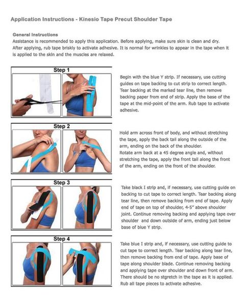 Simple kinesiology tape instructions for shoulder Kinesio Taping Shoulder, Tape Shoulder, Kinesio Tape, Rotator Cuff Injury, Kt Tape, Kinesio Taping, Orange Theory Workout, Kinesiology Taping, Shin Splints