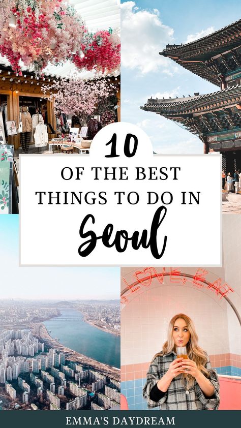 Are you planning a trip to South Korea? If so, you need to make Seoul your first stop. There are countless things to do in Seoul, so creating an itinerary can be tricky. Luckily, I have rounded up all of the very best things to do in Seoul so that you can spend the most perfect 5 days in Seoul, South Korea. | South Korea travel guides and itineraries | Asia Travel Guides #Seoul #Seoultravel #SouthKoreatravel #SouthKorea Travel To Korea Seoul, South Korea Travel Outfit, Trip To Seoul South Korea, 2 Days In Seoul, Travel To Seoul Korea, Traveling To Seoul South Korea, Places To Visit In Seoul Korea, Seoul 5 Days Itinerary, Seoul To Do List