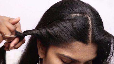 Indian traditional hairstyle for long hair girls | Simple Hairstyles for beginners | hair style girl #hairstyleideas #cutehair #hairstyle Girls Simple Hairstyles, Hairstyles For Beginners, Long Hair Girls, Easy Party Hairstyles, Hairstyles For Gowns, Hairstyle For Long Hair, Traditional Hairstyle, Simple Hairstyles, Braided Bun Hairstyles