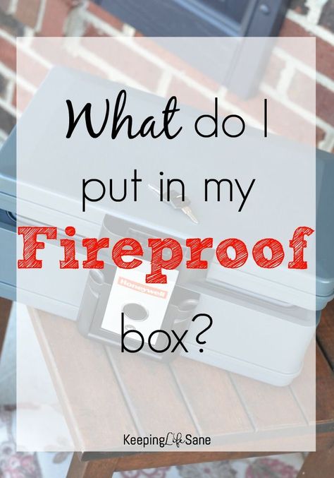 You may be thinking to yourself, "What do I put in a fireproof box?". Here's the perfect list of items you need to keep in there. Emergency Preparation, Fireproof Safe, Safe Deposit Box, Safety Box, Deposit Box, Fire Safe, Safe Box, Time Saver, Smart Storage