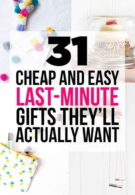 http://www.echopaul.com/ 31 Cheap And Easy Last-Minute DIY Gifts They'll Actually Want (some seriously great ideas) Last Minute Birthday Ideas, Diy Gifts For Christmas, Diy Gifts Cheap, Last Minute Birthday Gifts, Diy Christmas Gifts For Family, Diy Cadeau, Diy Gifts For Mom, Cheap Christmas Gifts, Ge Bort