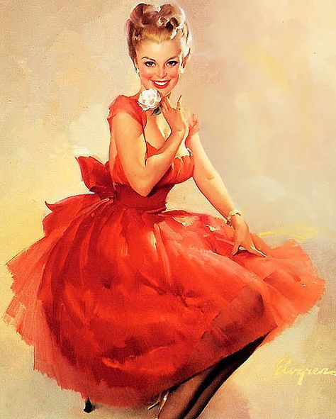 Gil Elvgren Pin Up Zeichnungen, Moda Pin Up, Pinup Poster, Mode Pin Up, Girl Wedding Dress, Dibujos Pin Up, Pin Up Pictures, Pin Up Illustration, Pin Up Vintage