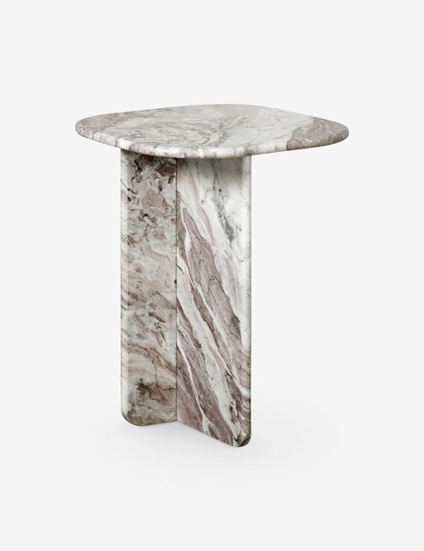 Pereda Marble Side Table Burled Wood Furniture, Marble End Table, Marble Accent Table, Family Room Inspiration, Mantel Mirrors, Marble End Tables, Marble Side Table, Cordless Table Lamps, Outdoor Stone