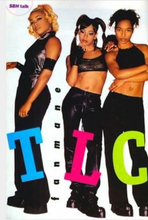 TLC. Still love these girls. Tlc Outfits, Lisa Lopes, Tlc Group, Rnb Aesthetic, R&b Aesthetic, Mode Old School, 90s Rnb, Black 90s Fashion, Looks Hip Hop