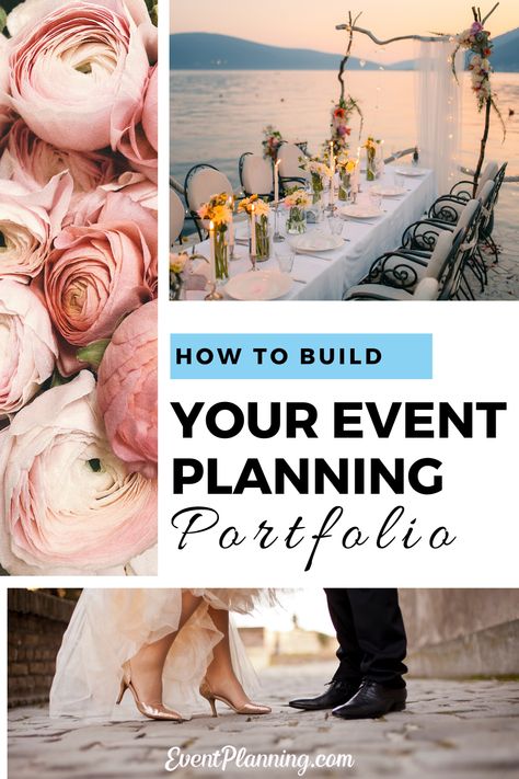 Are you wondering how to start a wedding or event planning business? How do you build your portfolio as a wedding or event planner? Here are key tips for getting your first event planning clients to start. #eventplanner #weddingplanner #portfolio How To Become Event Planner, Event Planner Portfolio Ideas, Wedding Planner Portfolio, How To Start Event Planning Business, Event Styling Business, Wedding Planner Outfit What To Wear, How To Become An Event Planner, Event Planner Portfolio, Event Planner Aesthetic