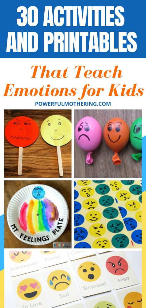 Children by nature do not know how to express emotions since they have just started learning about feelings. Check out the blog for more details on over 30 activities and printables that teach emotions for kids! I am sure your little one will find this learning activity super fun! Be sure to check also the blog to find out more details about this learning activity. #freeprintables #learningactivities Nature, Emotions Gross Motor Activities, Feelings For Kindergarten Activities, Crafts For Emotions Preschool, Emotions Science Preschool, Feeling For Preschool, Montessori Feelings Activities, Learning About Feelings, Sensory Feelings Activities