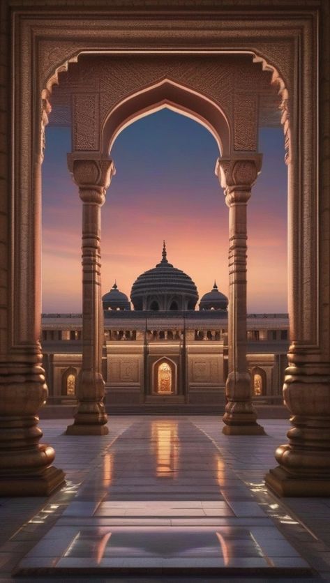 Mughal Empire Architecture, Invite Background, Movie Poster Photoshop, Aladdin Theme, Invitations Background, Maratha Empire, Empire Architecture, Caricature Wedding Invitations, Cartoon Wedding Invitations