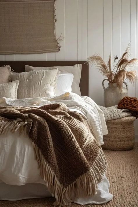 25 Captivating Brown and White Bedroom Ideas You’ll Love White And Brown Room, White Brown Bedroom, Brown And White Bedroom Ideas, Brown And White Bedroom, Brown And Cream Bedroom, Brown Bed Sets, Brown Bedroom Walls, White And Brown Bedroom, Brown Wood Bedroom