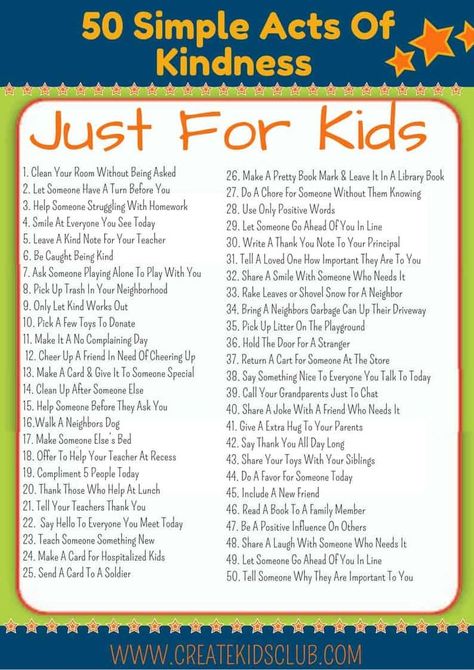 Get this FREE Printable with 50 Random Acts of Kindness For Kids (ad). All ideas are free & are simple enough for children to do on their own. Spread Kindness. Act Of Kindness Ideas For Kids, Being Kind Activities For Kids, Kindness Activities For Kids Classroom, Kindness Projects For Kids, Kindness Crafts For Kids, Act Of Kindness Ideas, Kids Kindness Activities, Kindness Activities For Kids, Acts Of Kindness For Kids