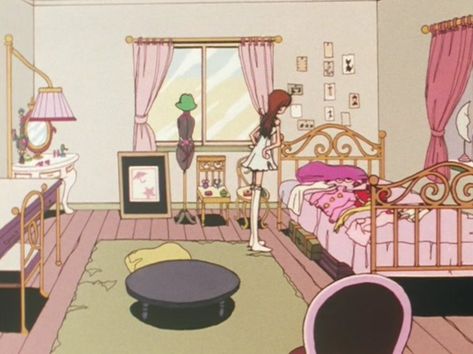 Room Illustration, Casa Anime, Paradise Kiss, Retro Anime, Anime Room, Kawaii Room, Old Anime, 90s Anime, Pink Princess