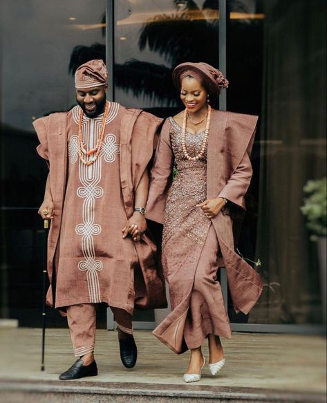 Roora Dresses, Yoruba Wedding Dress, Marriage Outfit, Nigerian Traditional Dresses, Traditional Couple, Nigerian Wedding Dresses Traditional, African Inspired Wedding, African Couple, Nigerian Wedding Dress