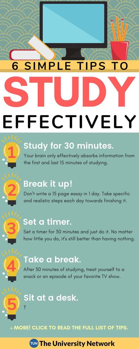 If you're having trouble studying, these 6 tips will definitely help you out! College Teaching, Study Tips For High School, Cer Nocturn, Study Effectively, Revision Tips, Daycare Menu, Child Nutrition, Kids Juice, Exam Study Tips