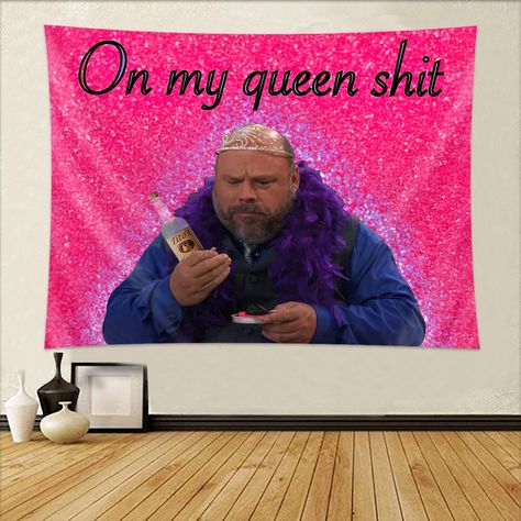 Tapestry, Bedroom, Funny Tapestries, Hanging Backdrop, Funny Tapestry, My Queen, College Dorm, Art Poster, Wall Hanging