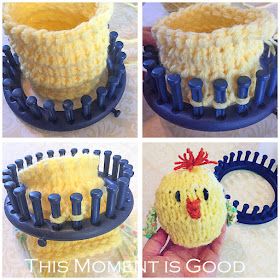 Loom Knitting by This Moment is Good!: Loom Knit Easy Chicken Pattern, Free! Amigurumi Patterns, Loom Knit Ghost, Chicken Pattern Free, Diy Knitting Loom, Loom Knitting Patterns Free, Loom Knitting Patterns Hat, Loom Animals, How To Loom Knit, Loom Knitting For Beginners