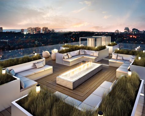 charming luxury  Luxurious Modern Outdoor Space Ideas Design Per Patio, Roof Terrace Design, Rooftop Patio Design, Terrasse Design, Deck Flooring, Eksterior Modern, Zen Garden Design, Rooftop Terrace Design, Rooftop Design