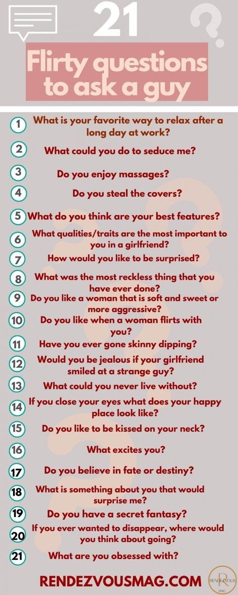 113 Flirty Questions to Ask a Guy (to spice things up!) Flirty Questions To Ask, Boyfriend Questions, Deep Conversation Topics, Questions To Ask A Guy, Romantic Questions, Flirty Questions, Questions To Get To Know Someone, Intimate Questions, Deep Questions To Ask