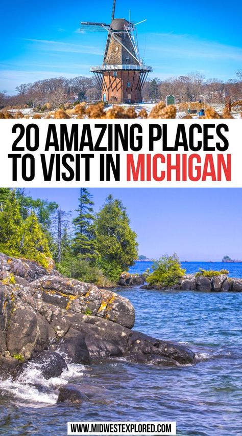 20 Amazing Places to Visit in Michigan Nature, Summer Michigan, Places To Visit In Michigan, Places To Propose, Starlit Sky, Michigan Adventures, Amazing Places To Visit, Eastern Michigan, Michigan Road Trip