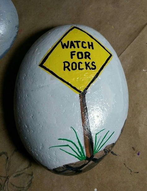 Funny Rock, Diy Rock Art, Rock Painting Tutorial, Stone Art Painting, Rock Painting Ideas, Images Kawaii, Painted Rocks Kids, Hippie Painting, Painted Rocks Craft