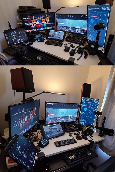 Ruang Studio Musik, Titan Armor, Video Game Party Decorations, الشموع اليابانية, Minecraft Gameplay, Computer Gaming Room, Alien Ship, Computer Desk Setup, Home Studio Setup