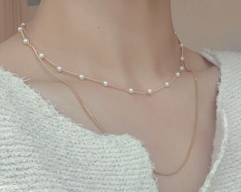 Prom Jewelry, Gold Pearl Necklace, Pearl Choker Necklace, Classy Jewelry, Natural Pearl, Pearl Choker, Girly Jewelry, Dream Jewelry, Bracelet Gold