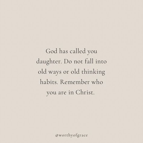 Worthy of Grace Ministries on Instagram: "You are a daughter of God! Being a daughter of Christ means you have a forever Father in heaven. Your Father is for you not against you. Being a daughter of God means that you have the greatest love one could ever provide. Tag you friends below to remind them of this truth!! 👯‍♀️👯‍♀️ 📝 @alexandraa.stewart <••• follow!" God's Daughter Quotes, Bible Verses For Dads And Daughters, God Cares For You, Gods Daughter Quotes Faith, Daughter Of God Tattoo, Scripture About Family, God Daughter Quotes, Daughter Of God Aesthetic, God And Daughter