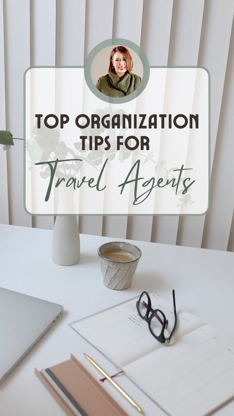 As a travel agent, staying organized is the key to success! Discover essential tips to streamline your workflow, boost productivity, and provide a seamless experience for your clients. From embracing digital tools to maintaining a detailed calendar, these organization strategies will help you master your travel agency game. Check out the blog post for all the tips and start organizing like a pro today! Travel Agent Checklist, Travel Agent Office Decor, Travel Agent Organization Ideas, Best Travel Agency To Work For, Become Travel Agent, Travel Agent Home Office Ideas, Travel Agent Client Gifts, Travel Agent Office Design, Starting A Travel Agency