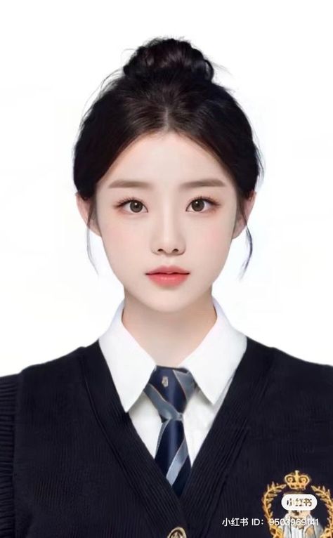 Light Soft Makeup, Asian Face Claim Female, Asian Face Claim, Korean Id Photo, Korean Photoshoot, Soft Makeup Looks, Korean Face, Id Photo, Cute Makeup Looks