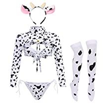 Check this out! Cow Lingerie, Bell Choker, Bra Bodysuit, Cow Costume, Stockings Outfit, Maid Cosplay, Girly Girl Outfits, Anime Maid, Lingerie Costume