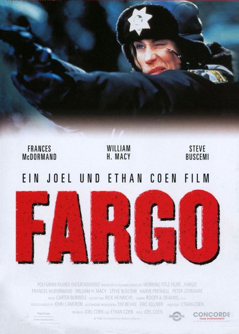 Fargo Poster, Fargo 1996, Movie Art Poster, William H Macy, Steve Williams, Coen Brothers, Steve Buscemi, Car Salesman, Punisher Marvel
