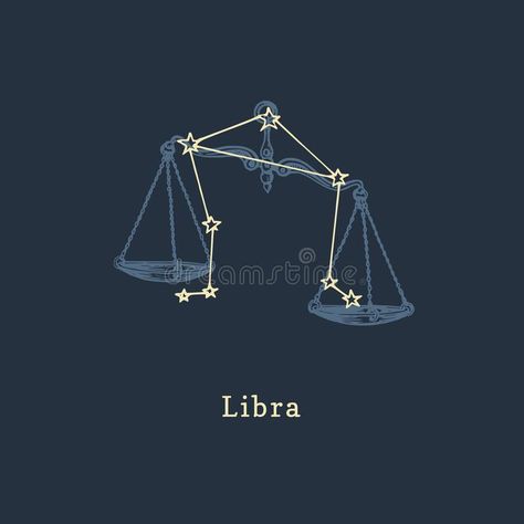 Libra Illustration Art, Libra Sign Aesthetic, Libra Illustration, Scales Illustration, Constellations Art, Libra Zodiac Constellation, Zodiac Constellation Art, Libra Scales, Libra Astrology